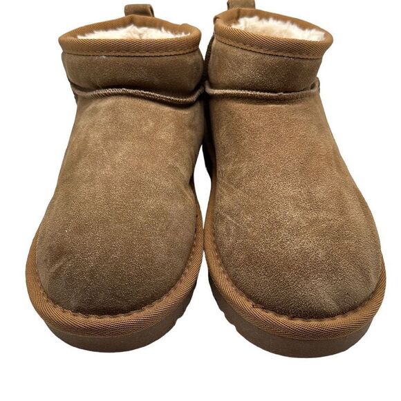 CUSHIONAIRE Women's pull on boot 6.5 CHESTNUT - Picture 2 of 7